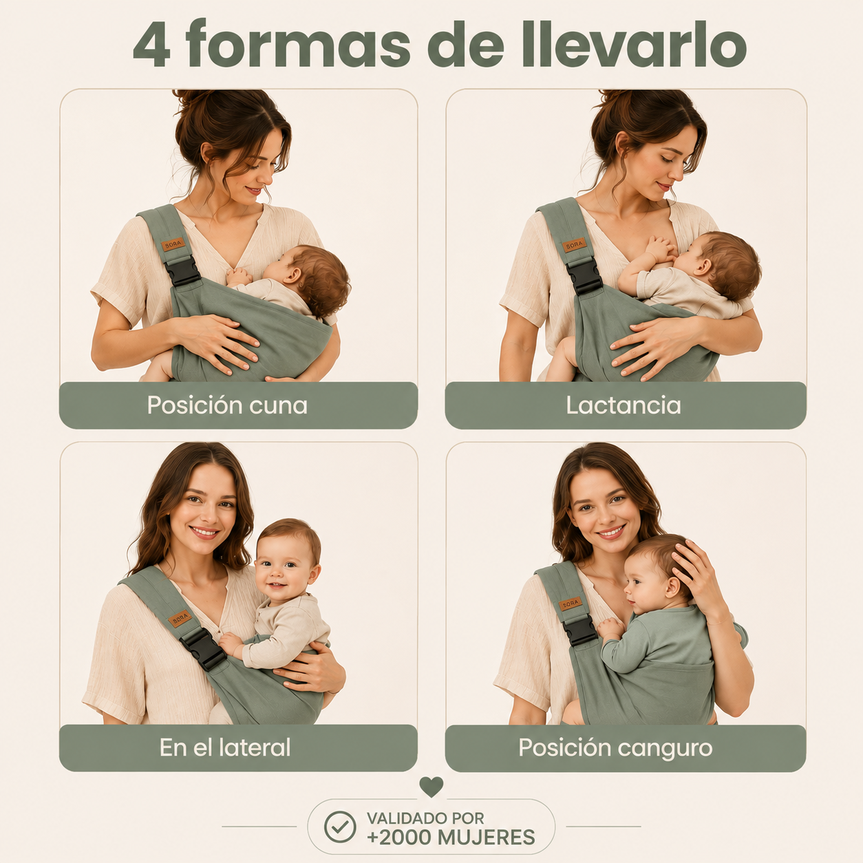 SORA — El portabebés tipo bandolera™